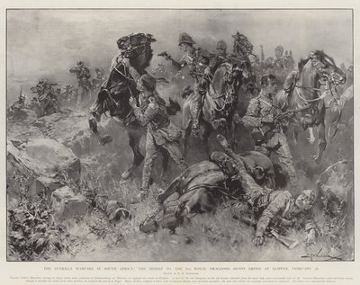 The Guerilla Warfare in South Africa, the Mishap to the 2nd Royal Dragoons (Scots Greys) at Klippan, 18 February by Hermanus Willem Koekkoek